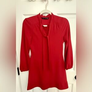 Chic Zara Vibrant Red Mini Dress